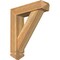 Ekena Millwork Traditional Arts and Crafts Rough Sawn Bracket w/ Offset Brace, Western Red Cedar, 6"W x 22"D x 26"H BKT0604X22X26TRA03RWR - alternate 1